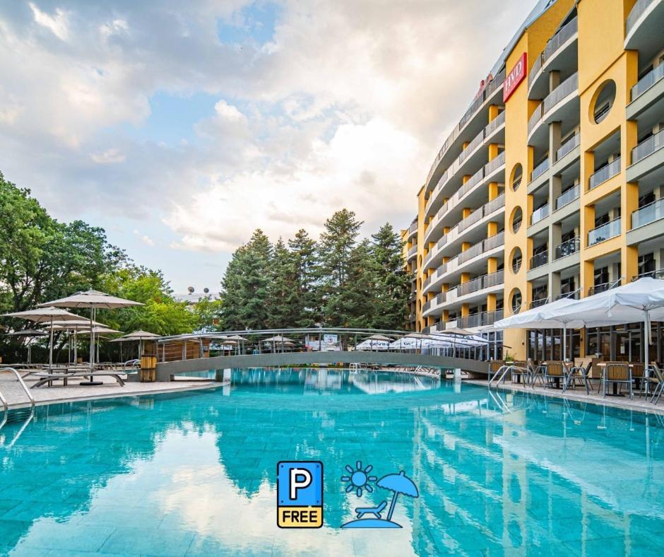 Hvd Viva Club Ultra All Inclusive - Private Beach & Free Parking Altın Kumlar Dış mekan fotoğraf